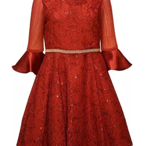 Bonnie Jean Other - Bonnie Jean Red Lace Dress